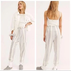 NWT FREE PEOPLE SEMI SWEET STRIPED PANTS
